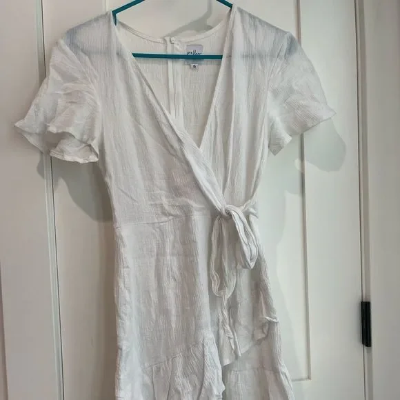 Princess Polly White Wrap Dress - Picture 2 of 5